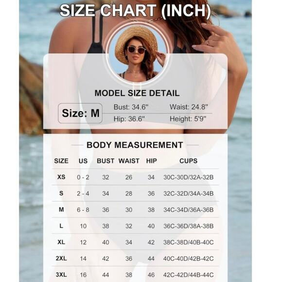 BMJL Swimsuit Women L Blue Green U-Wire Crossback Straps 2 Piece Tummy Control - Picture 6 of 7